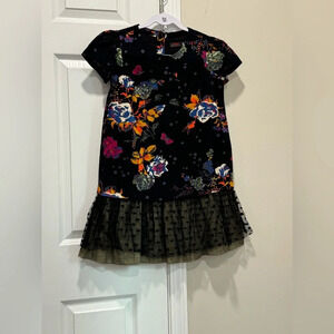 CATIMINI short sleeve flowered dress Sz :12